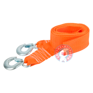 Трос буксировочный лента3,5 т 2 крюка AUTUSTART  (4м) европодвес